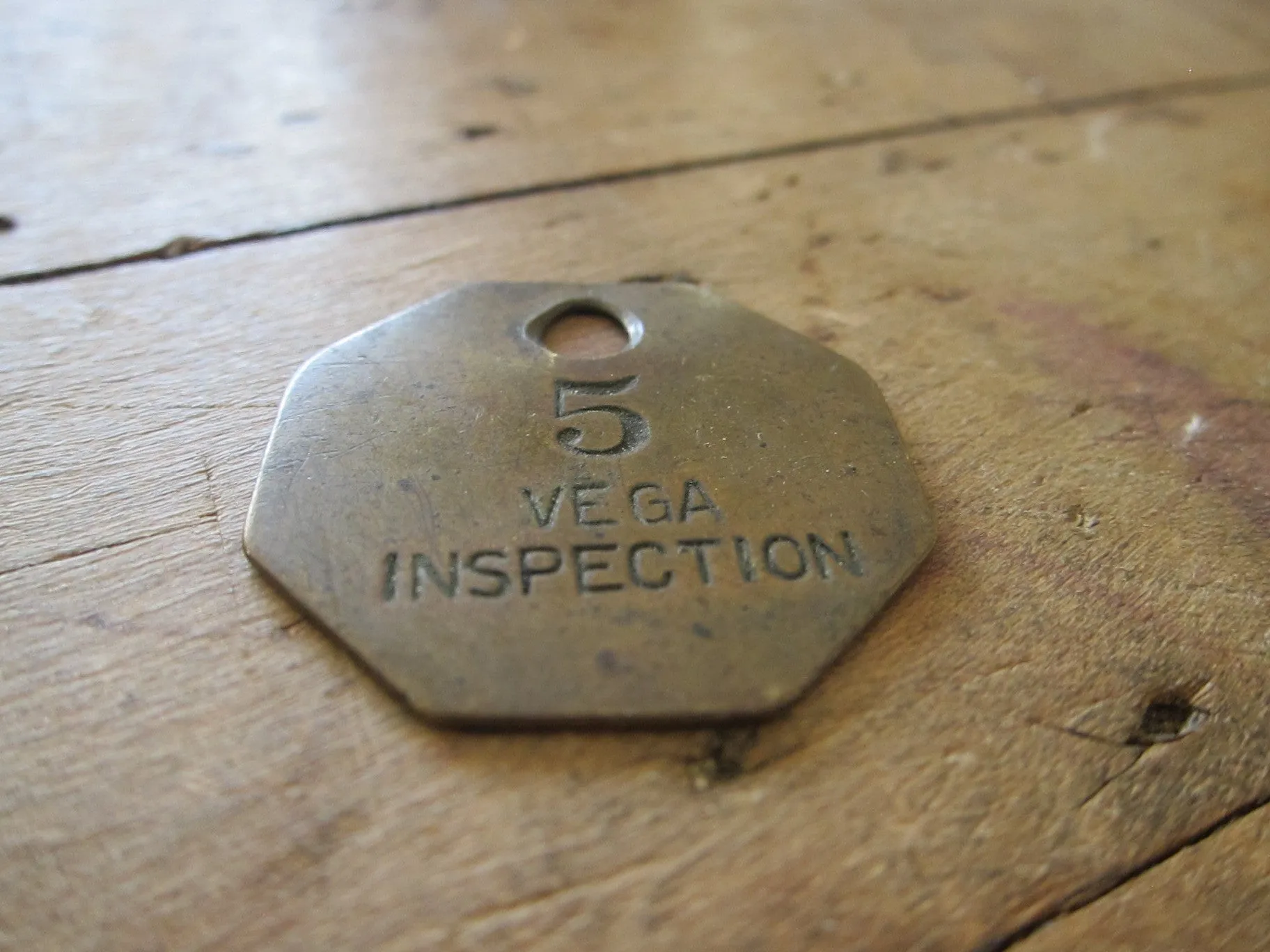 Lockheed Brass Aviation Vega Work Token