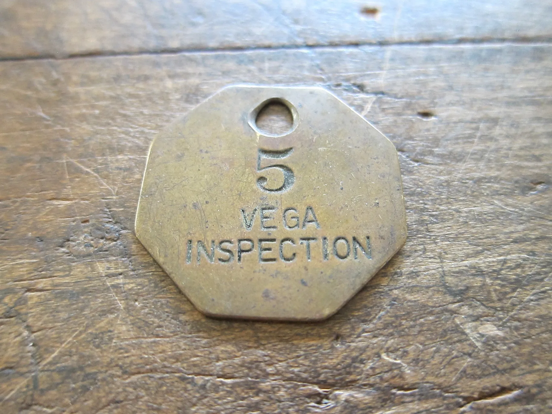 Lockheed Brass Aviation Vega Work Token
