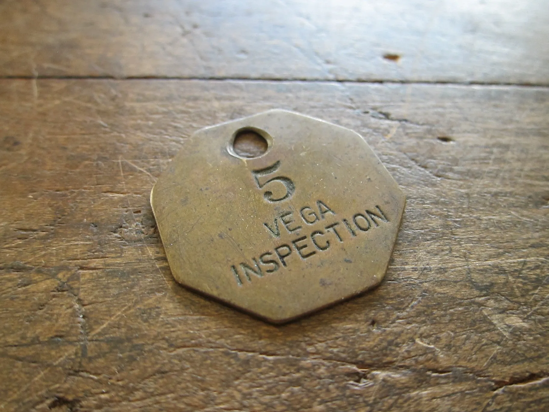 Lockheed Brass Aviation Vega Work Token