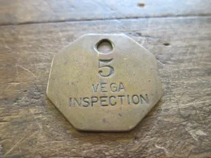 Lockheed Brass Aviation Vega Work Token