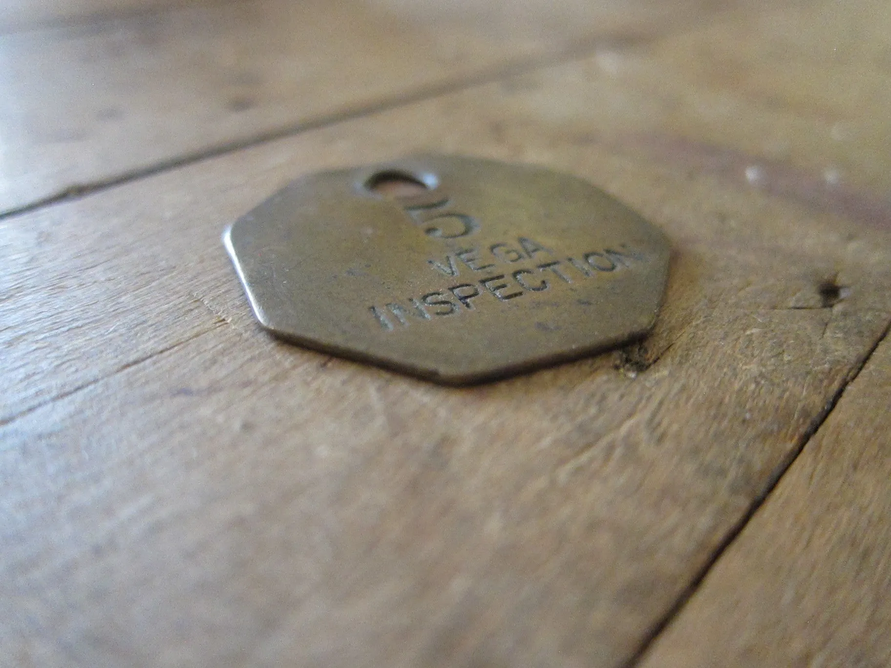 Lockheed Brass Aviation Vega Work Token
