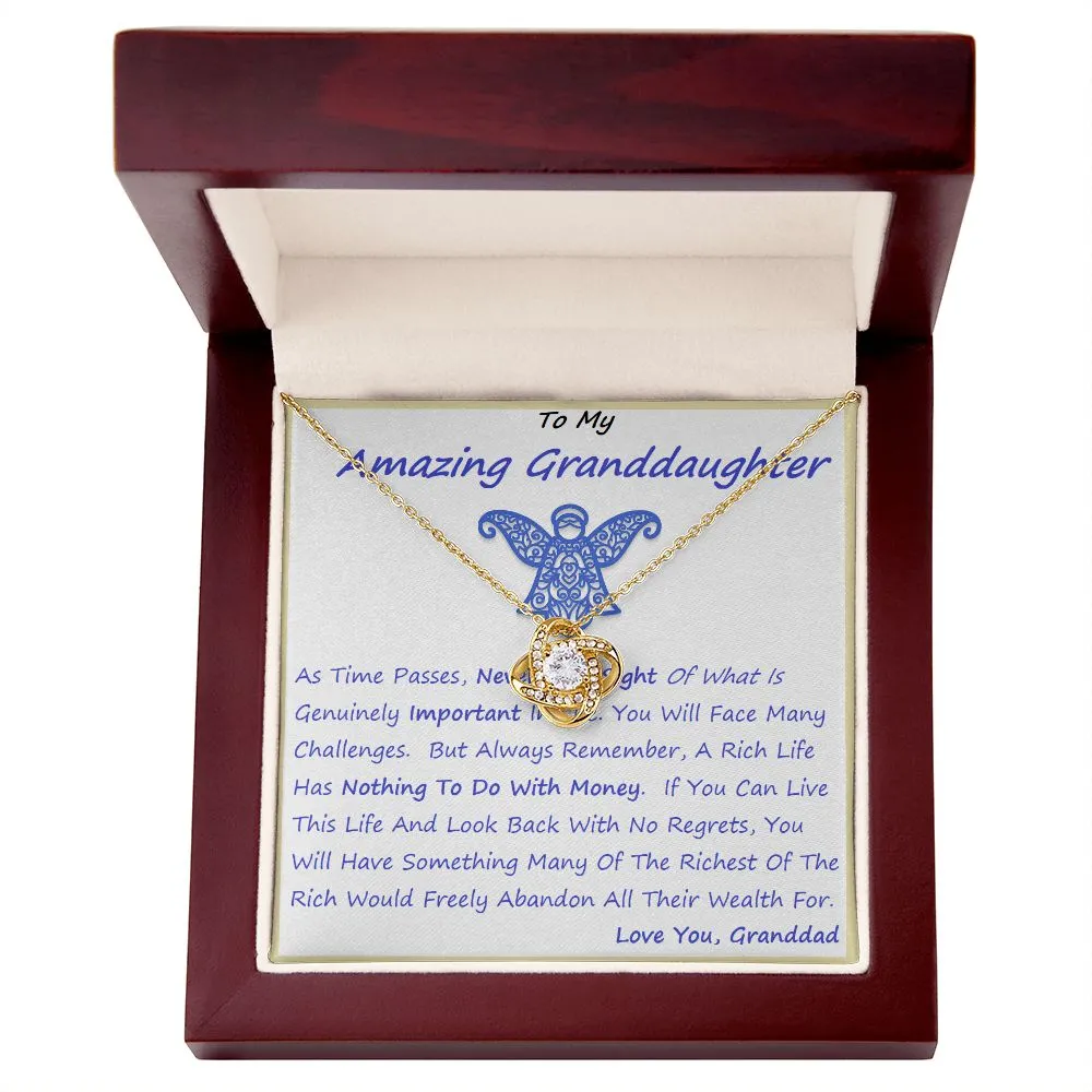 Love Knot Necklace, with Custom Message Card