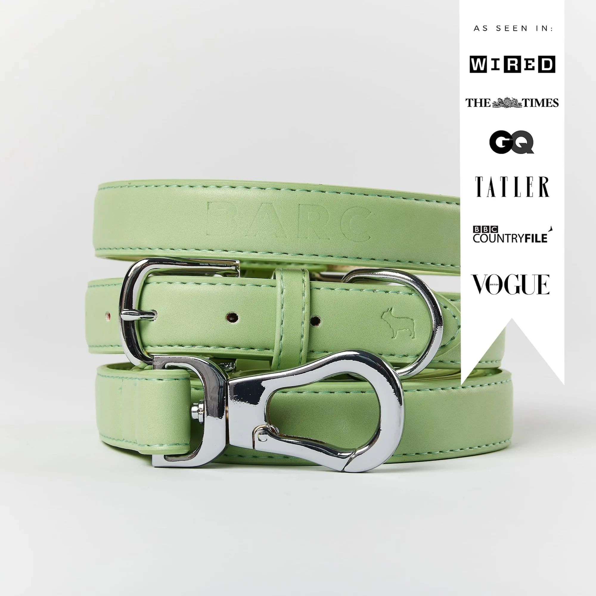 Lush Green Dog Collar & Lead Set