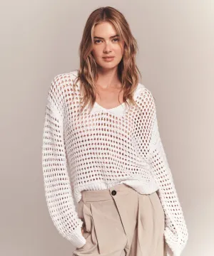 Luxe Cotton Pointelle Stitch Polo
