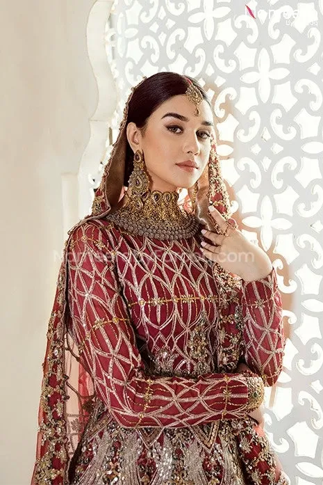 Luxury Red Lehenga Bridal for Wedding Online #BB247