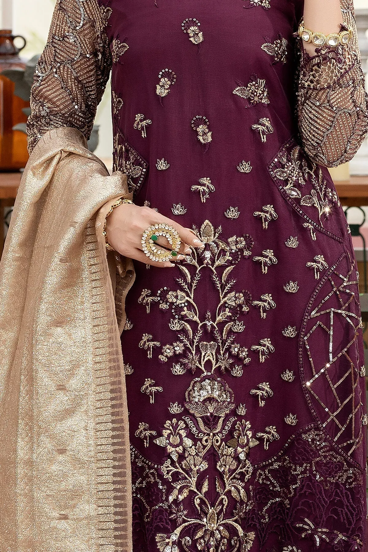 Luxury Salwar Kameez Trouser Womens Embellished Pakistani Party Dress
