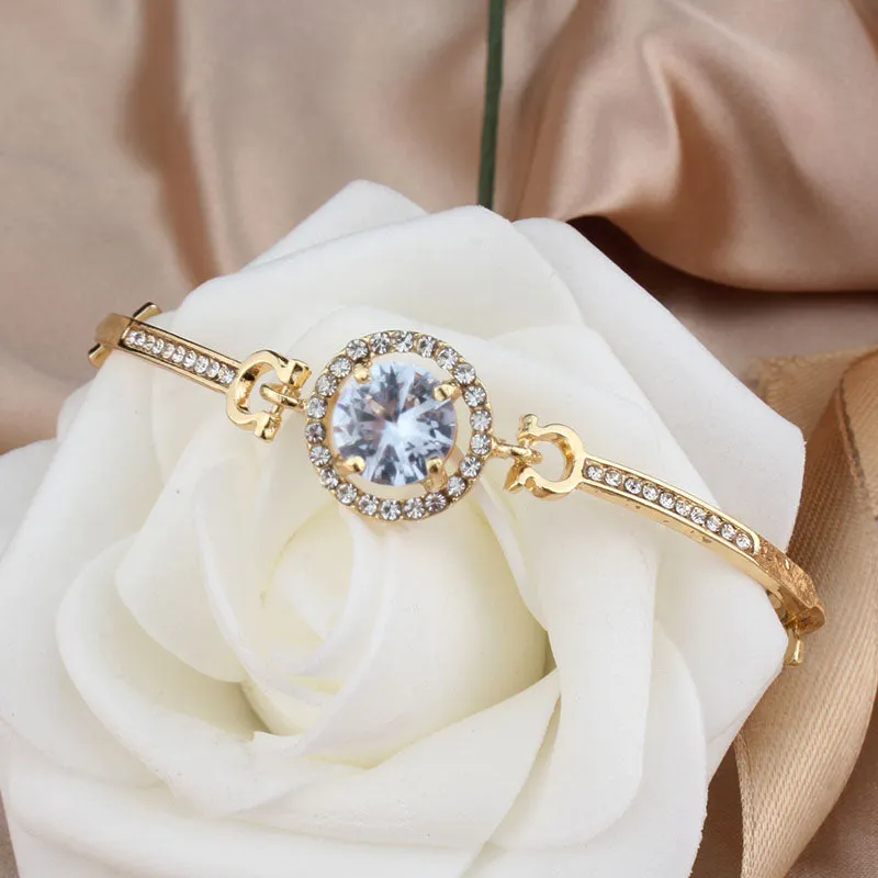 Luxury White Sapphire Jewelry Set For Women Wedding Jewellery