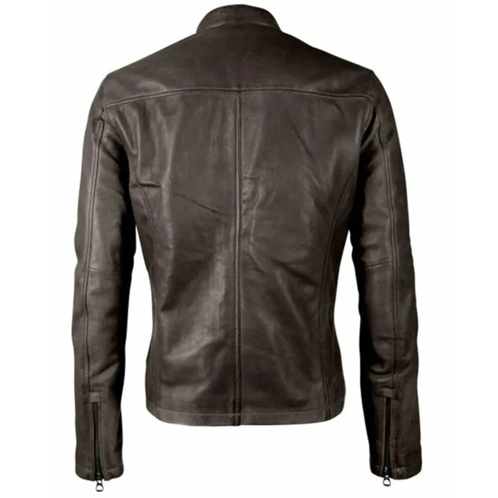 Mauritius Men's Moto Leather Jacket
