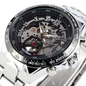 Men's Self Wind Deep Dish Skeleton Watch