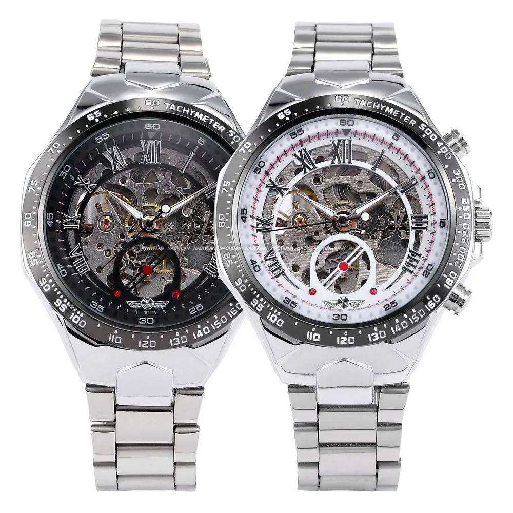 Men's Self Wind Deep Dish Skeleton Watch
