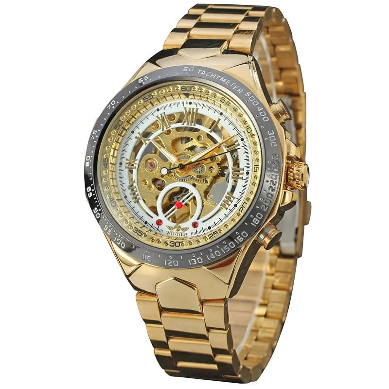 Men's Self Wind Deep Dish Skeleton Watch