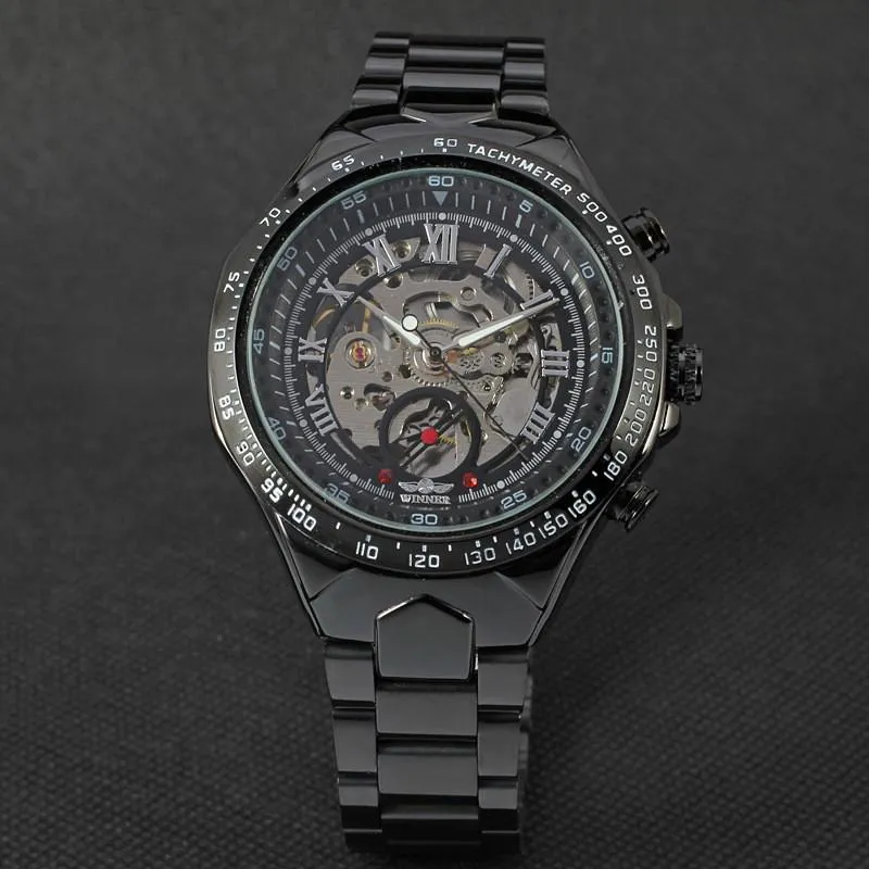 Men's Self Wind Deep Dish Skeleton Watch