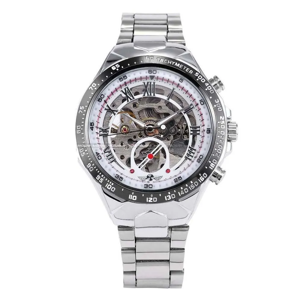 Men's Self Wind Deep Dish Skeleton Watch