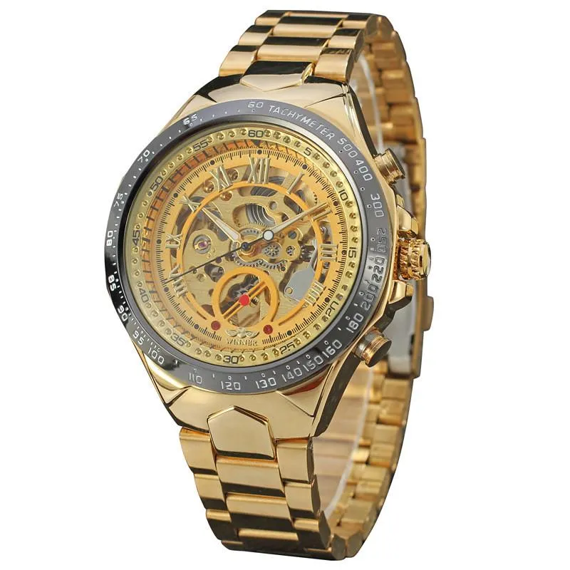 Men's Self Wind Deep Dish Skeleton Watch