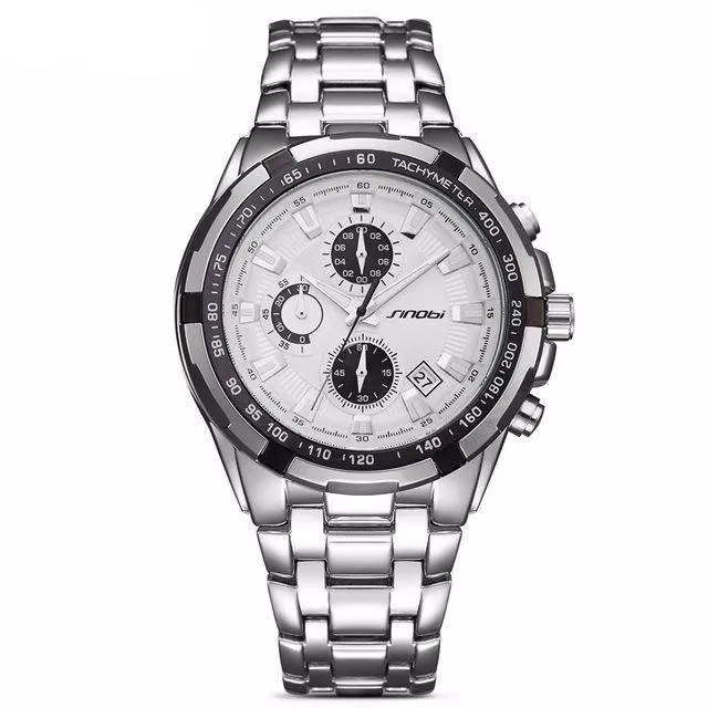 Men's Stainless Steel Fashion Watch - Blackgold,Silverblack,Silverblue