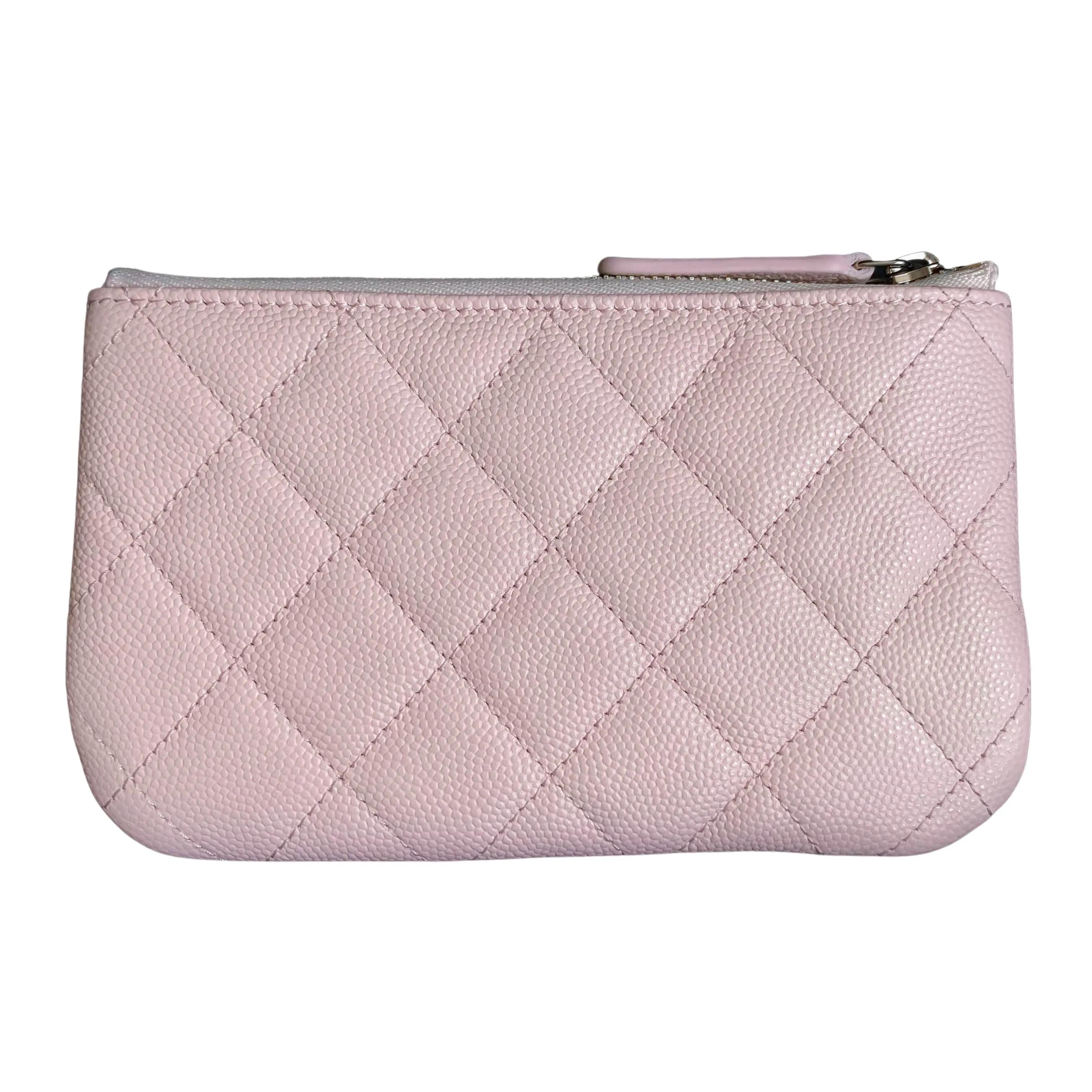 Mini O Case Pouch in 22P Pink Caviar