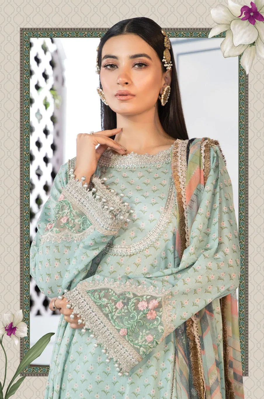 MPT-1109-A | Maria B Mprints Unstitched Eid Collection 2021 Vol-2
