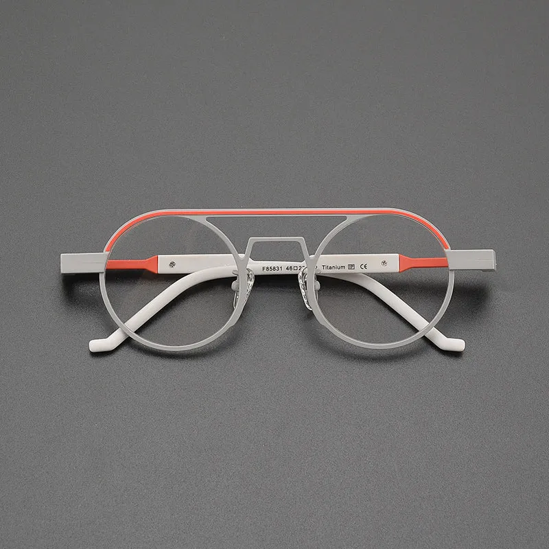 Naldo Pilot Titanium Glasses Frame