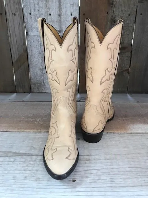 Natural Nubuck All Over Stitch Tres Outlaws Men's Classic  3853@