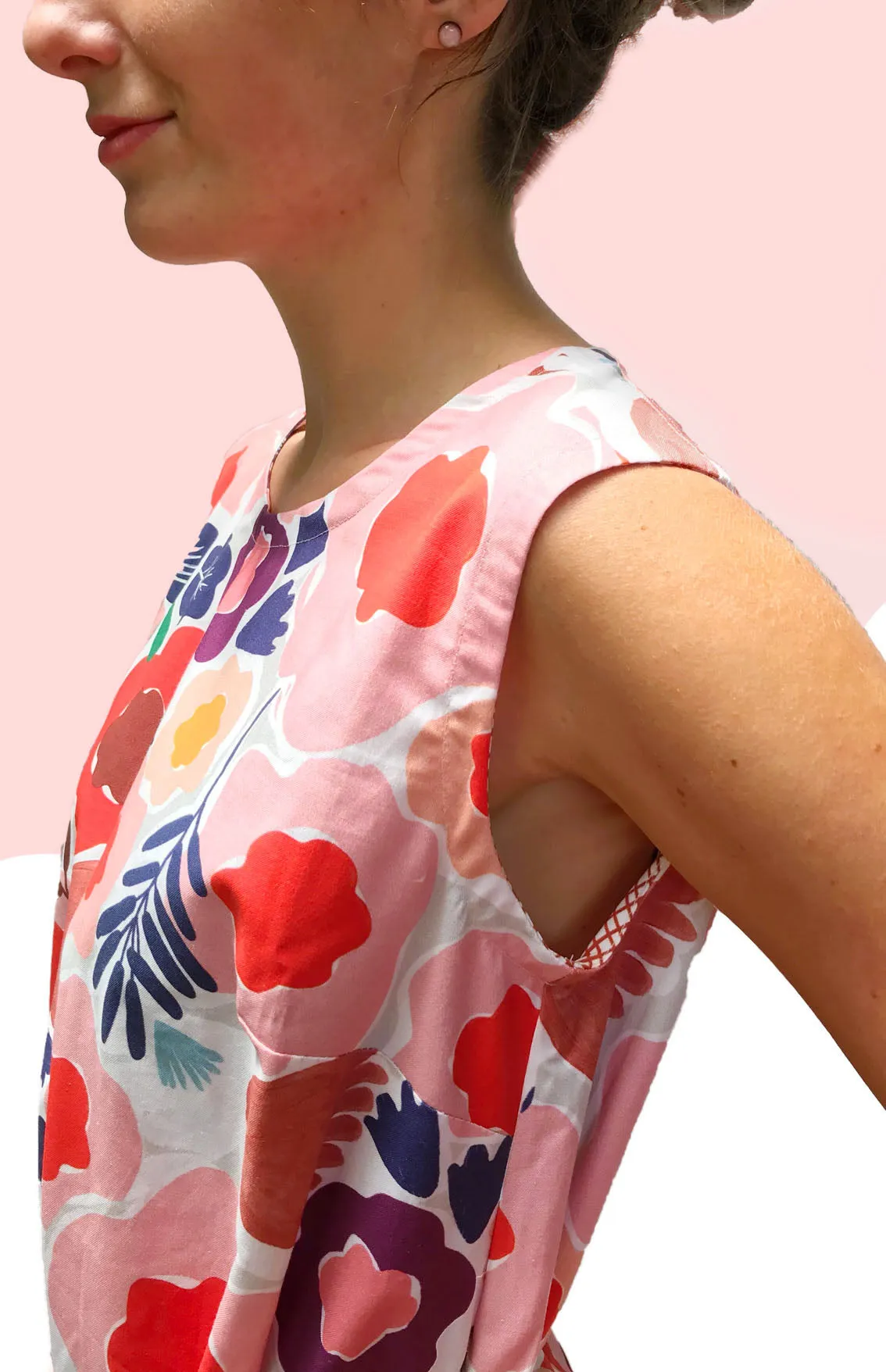 Olive's Garden 100% cotton dress with pockets (sleeveless)