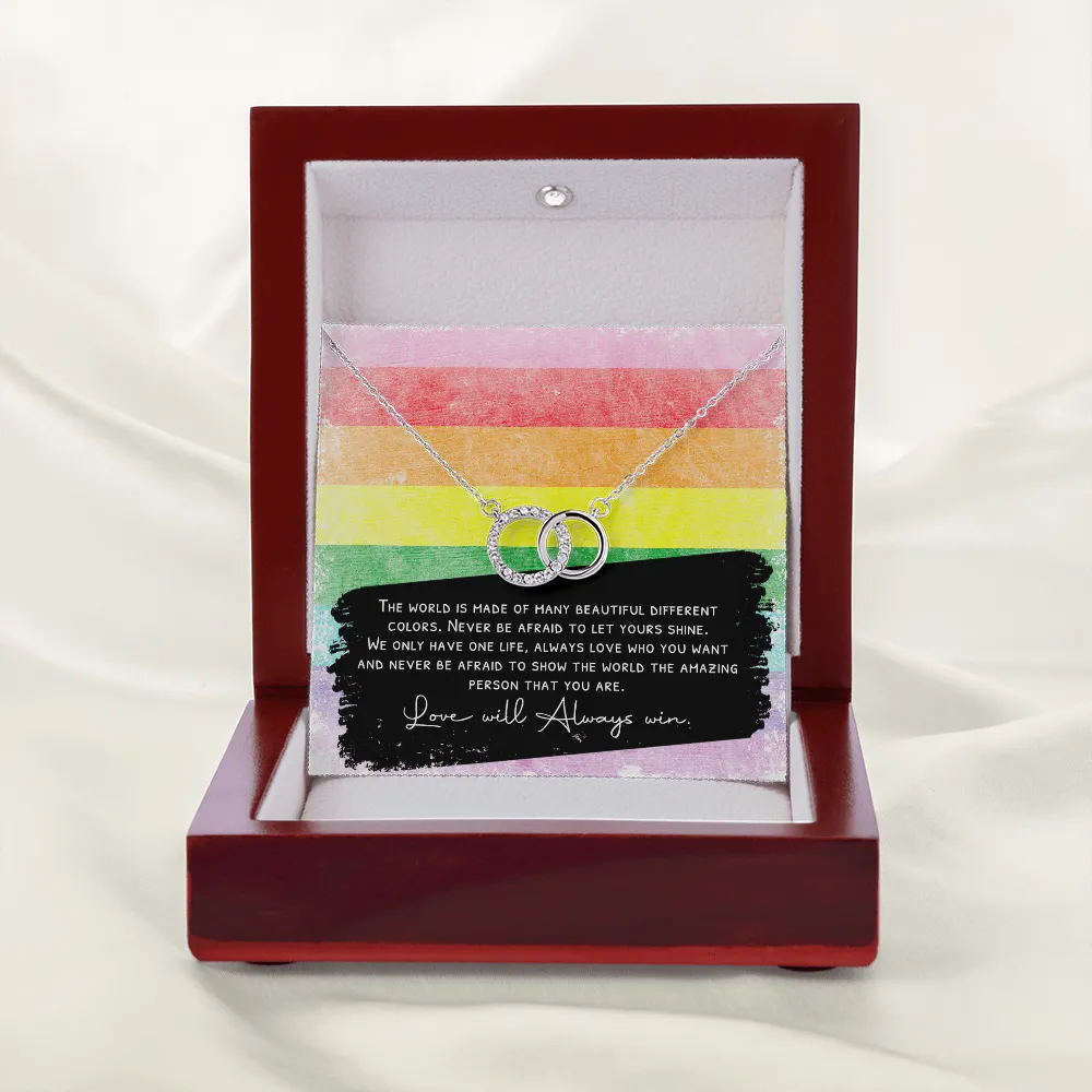 Original 8 stripe message card jewelry necklace gift