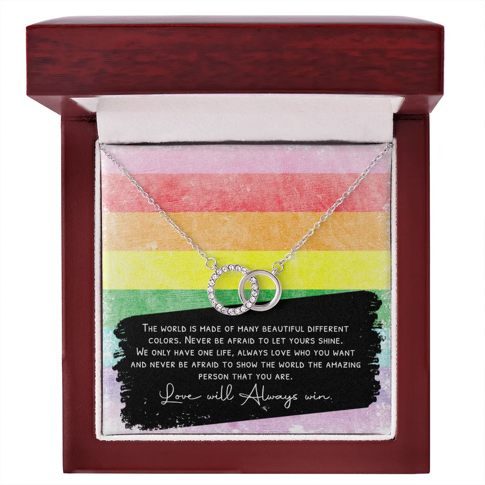 Original 8 stripe message card jewelry necklace gift