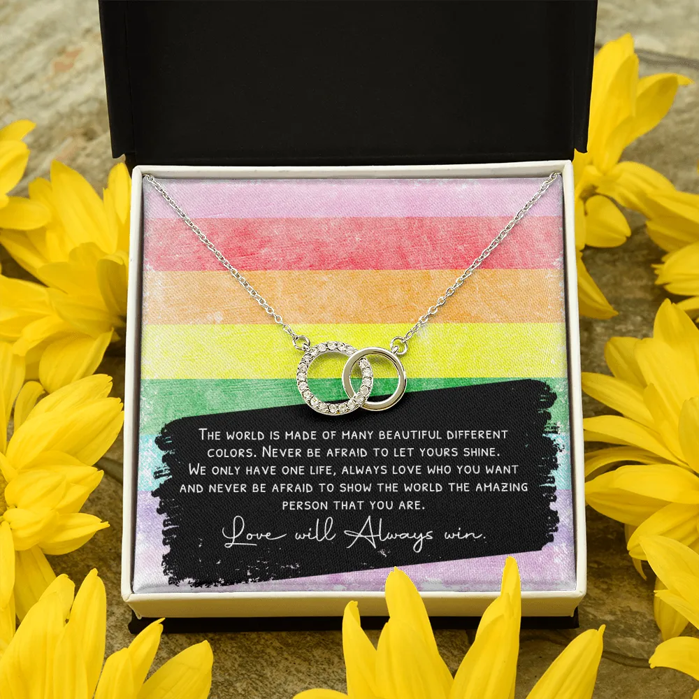 Original 8 stripe message card jewelry necklace gift
