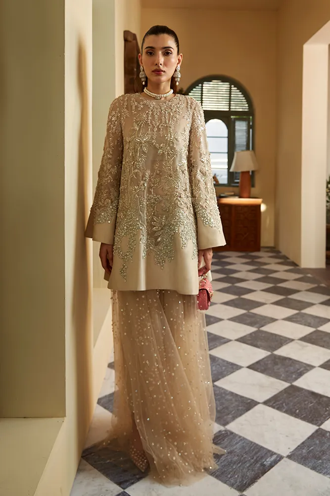 Pakistani Wedding Dress in Shirt and Sharara Style