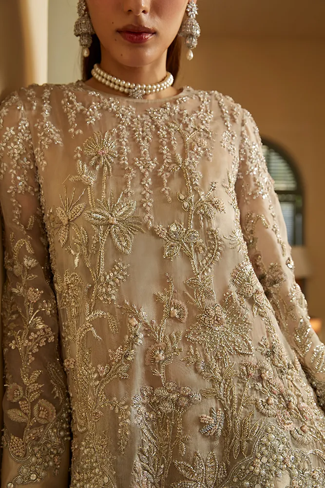 Pakistani Wedding Dress in Shirt and Sharara Style