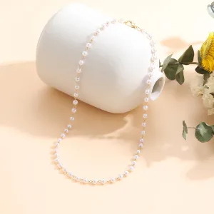 Pearl & 18K Gold-Plated Chain Necklace