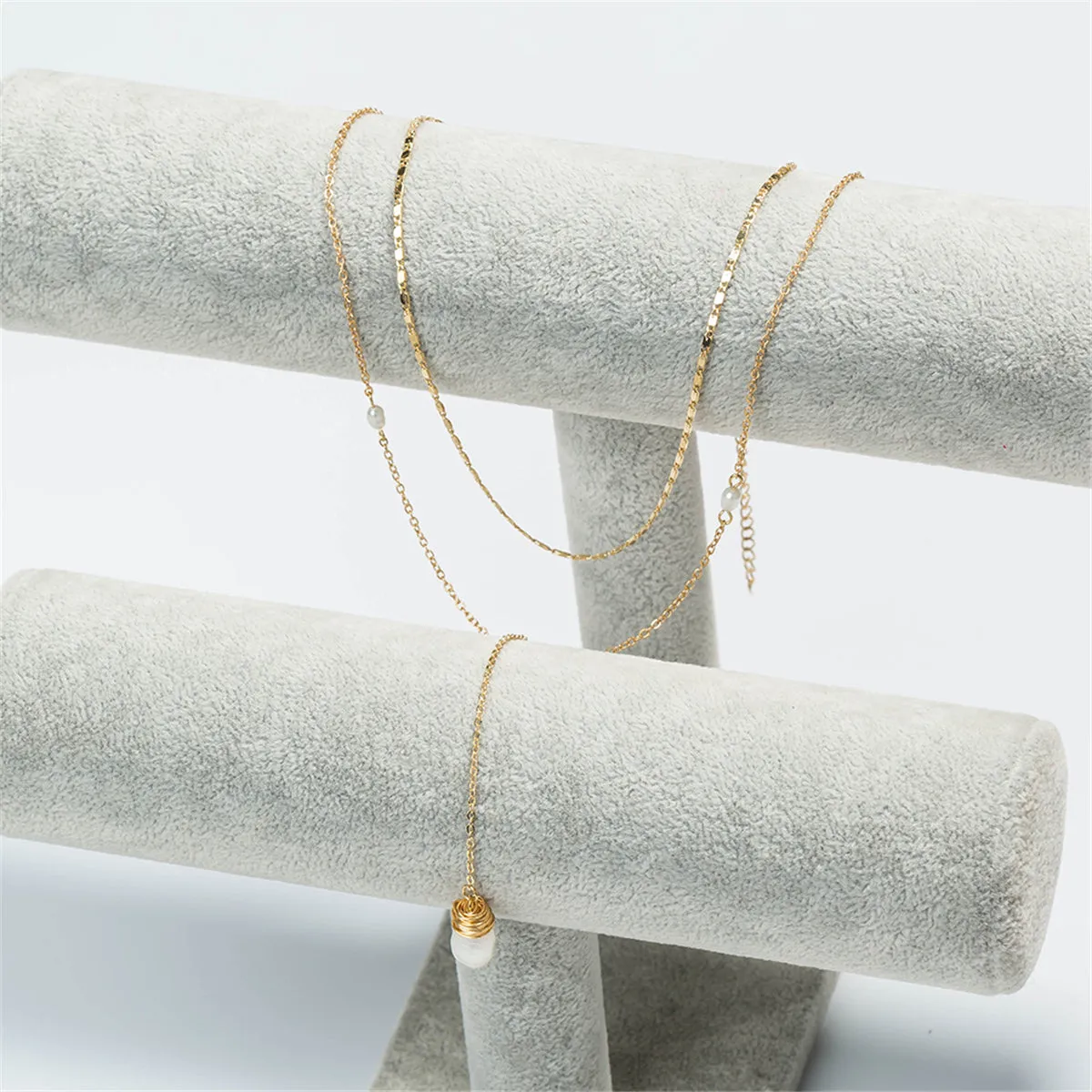 Pearl & 18K Gold-Plated Drop Pendant Necklace