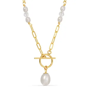 Pearllia Toggle Clasp Necklace