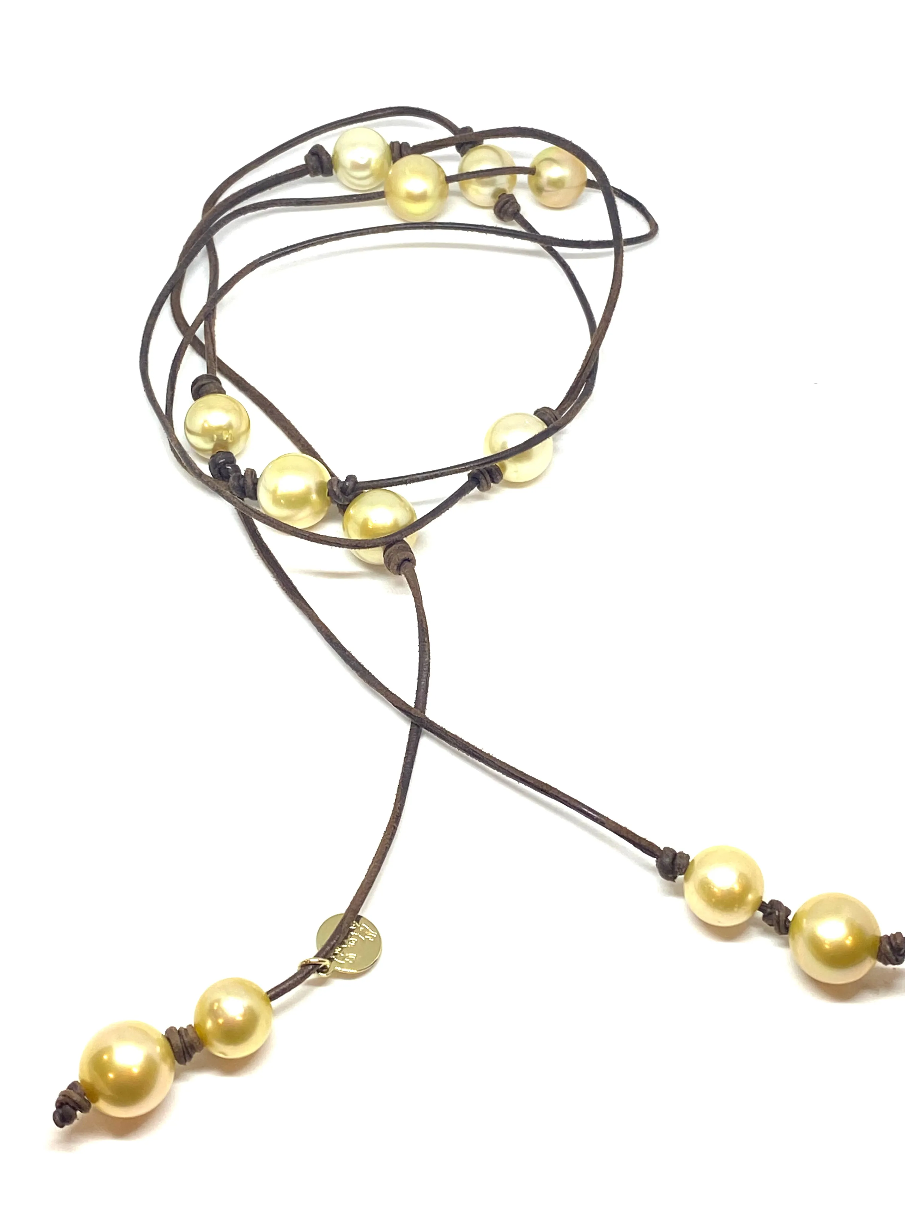 Perle by Lola Gold south Sea Pearl Lariat