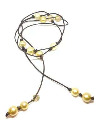 Perle by Lola Gold south Sea Pearl Lariat