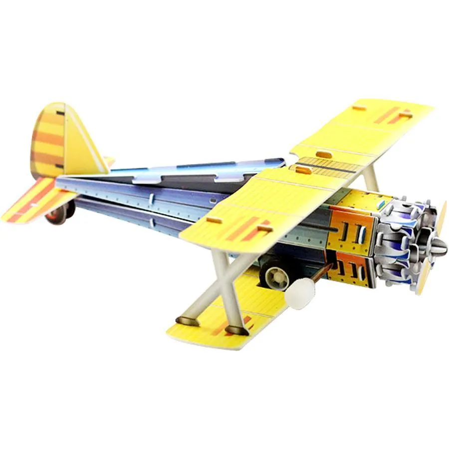Pilot Toys PT-17 Stearman Wind-Up 3D Puzzle