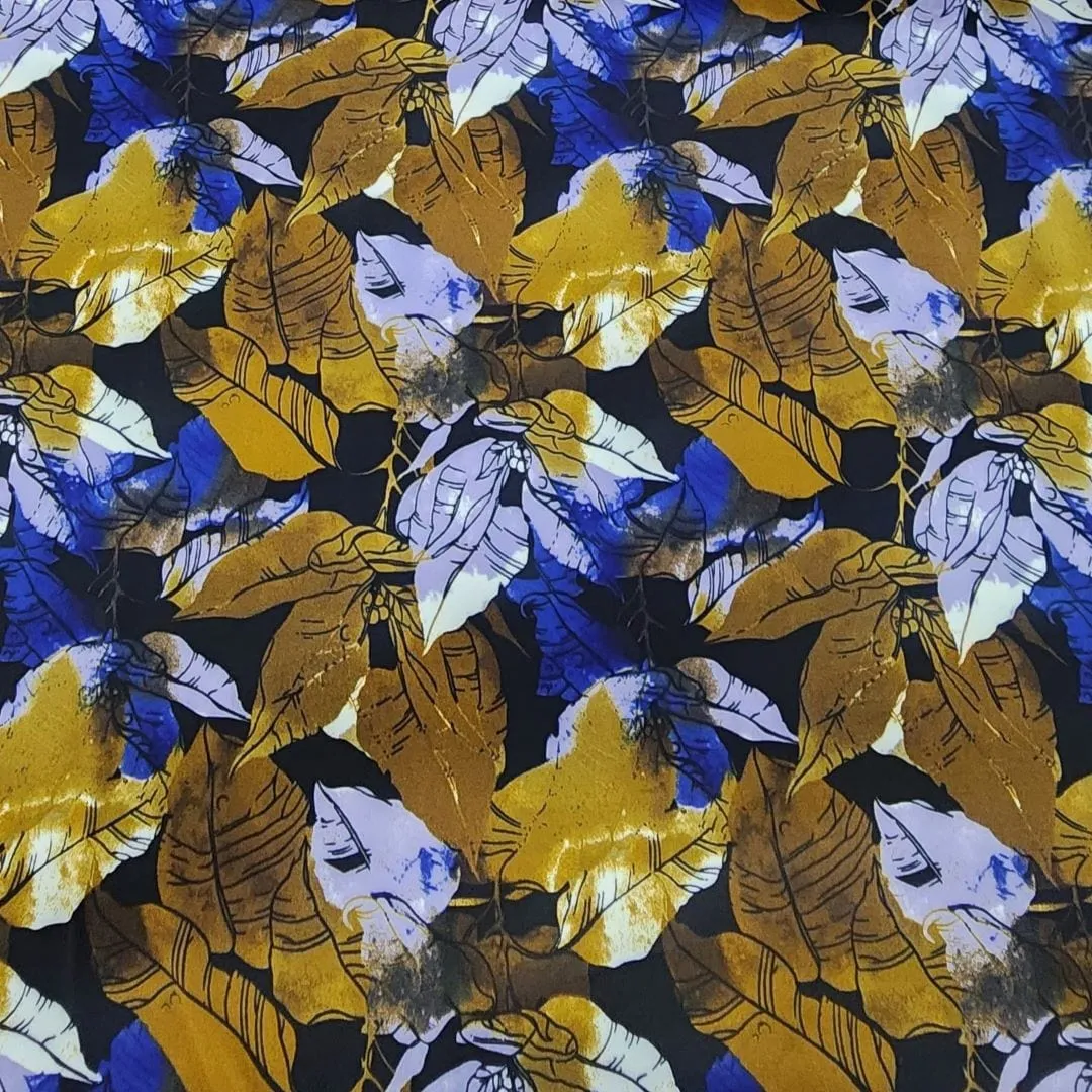 Printed Dty Brushed Fabric 150cm Purple