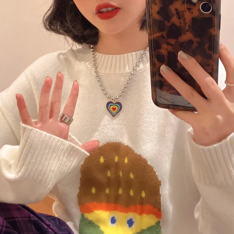 Rainbow Heartbeat Necklace