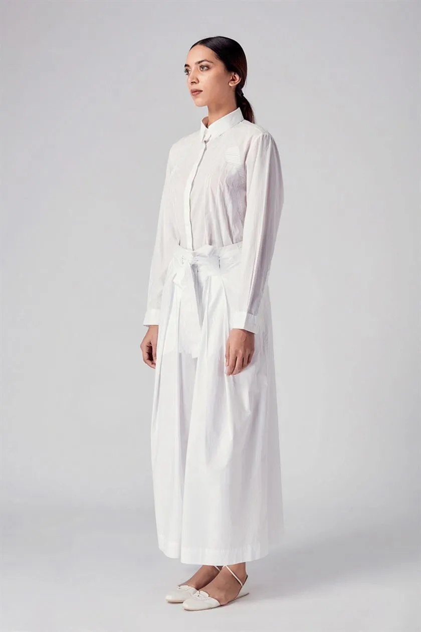 Rajesh Pratap Singh   I   Ujlan embroidered shirt  White  1FL-118A  Women classic collection