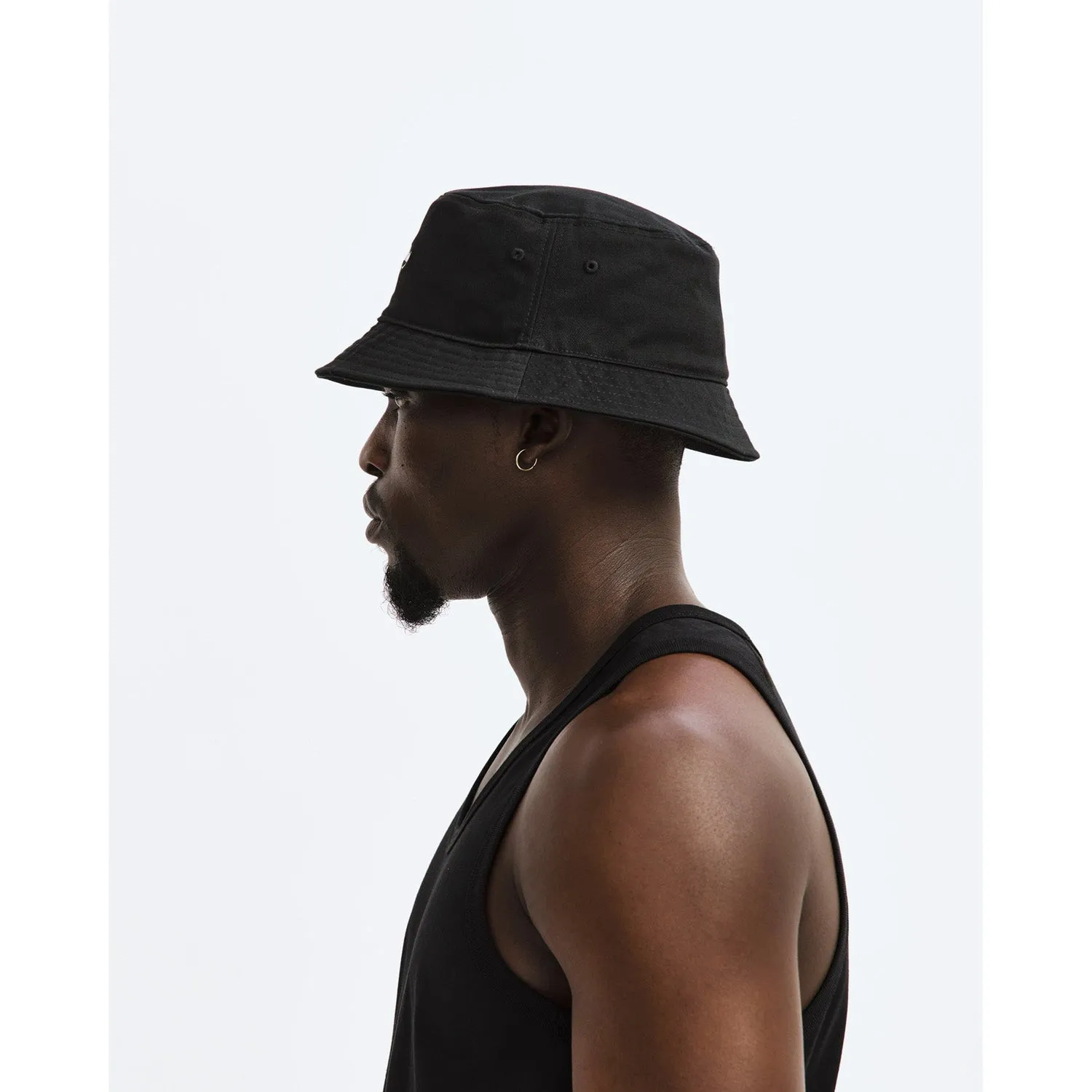 Reigning Champ Woven Script Series Bucket Hat Black RC-7377-BLK