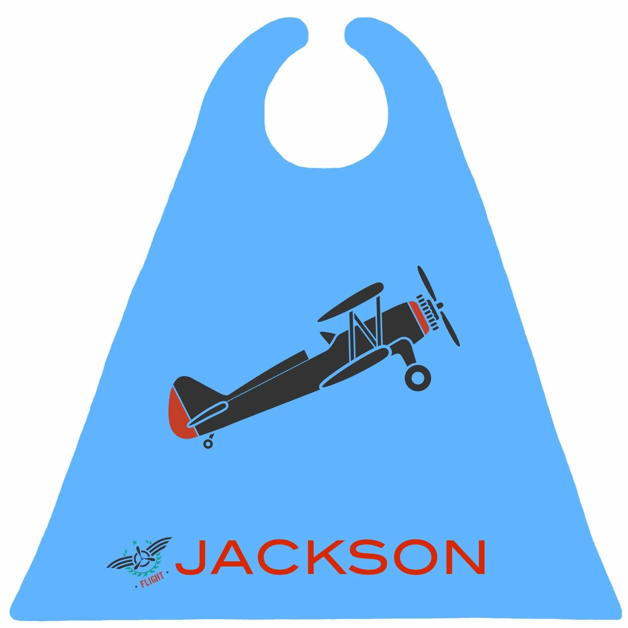 Reversible Vintage Airplane on Blue