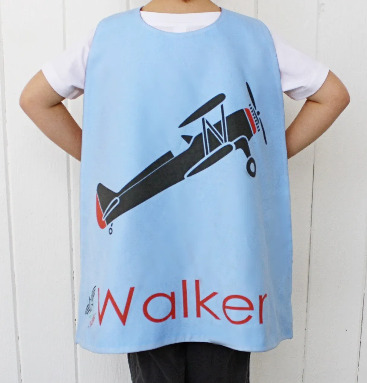 Reversible Vintage Airplane on Blue