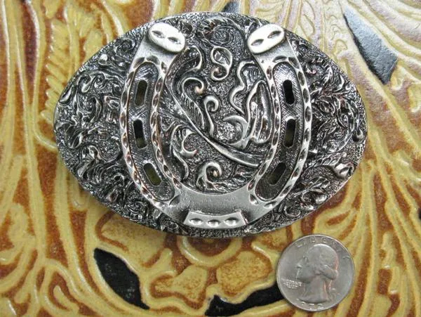 Rockmount Ranch Wear Accessory: Trophy Buckle Horseshoe