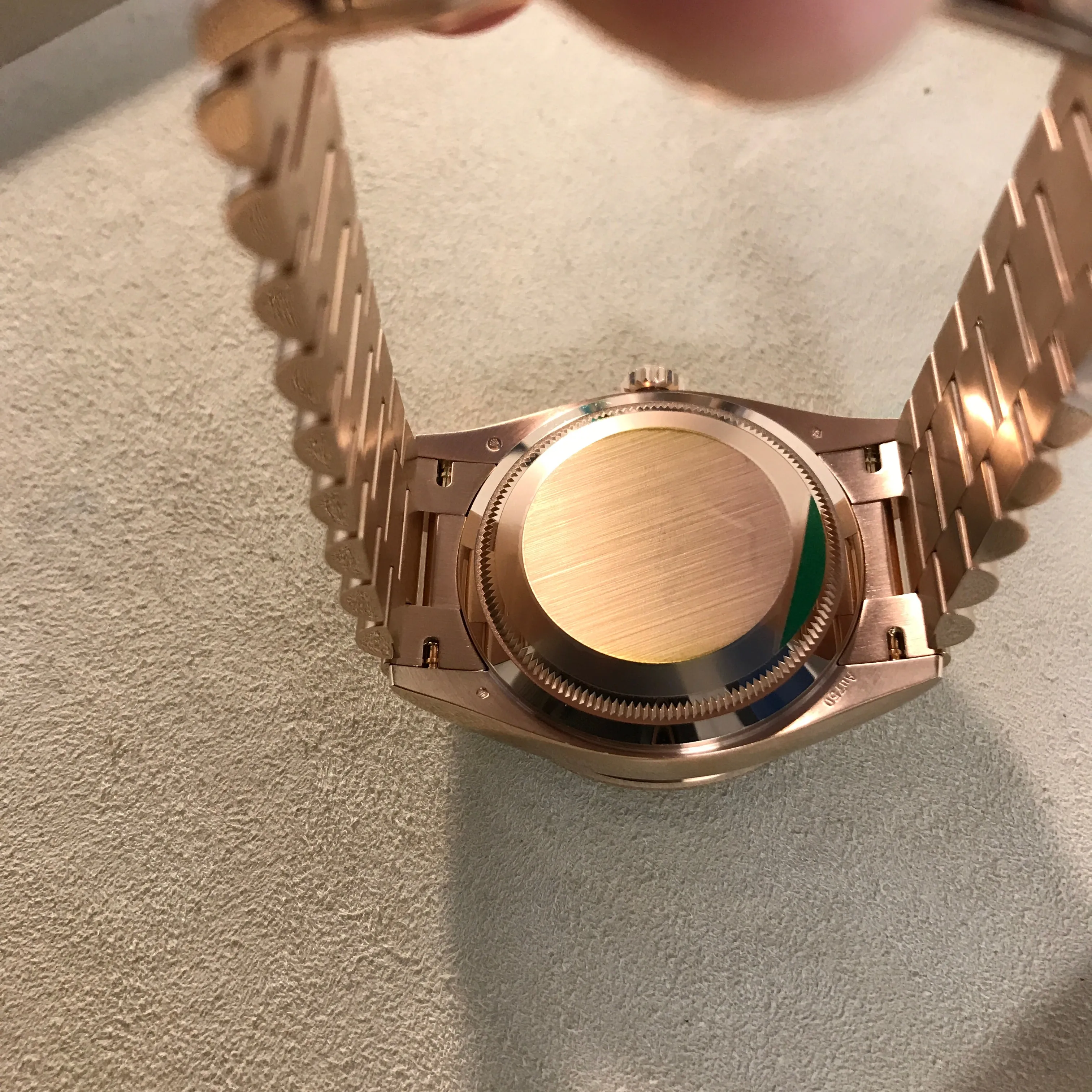 Rolex DayDate 36 Everose Gold & Diamond President Slate (128345RBR-0077)