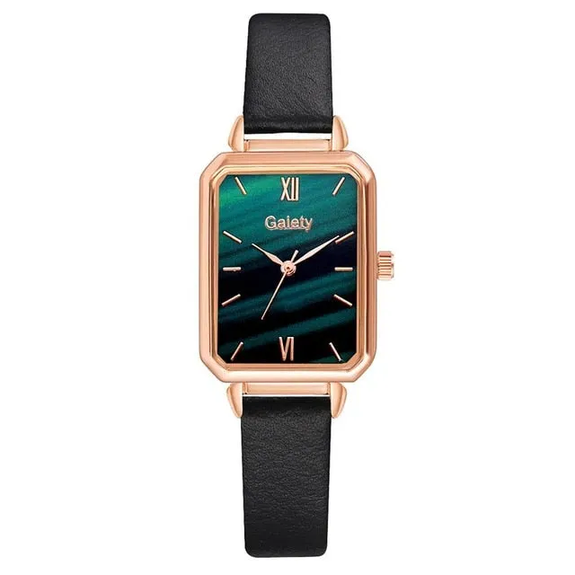 ROSE GOLD SQUARE DIAL FOR WOMEN BRACELET WATCH