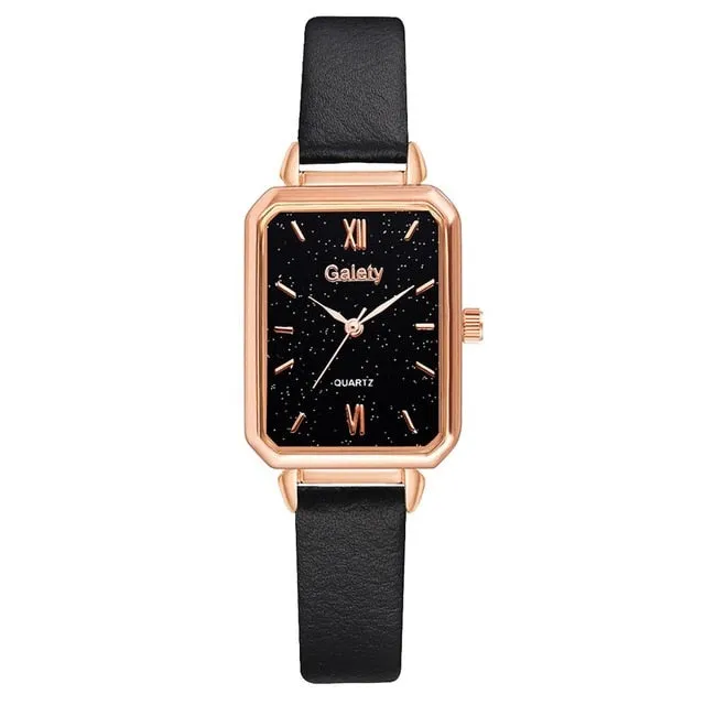 ROSE GOLD SQUARE DIAL FOR WOMEN BRACELET WATCH