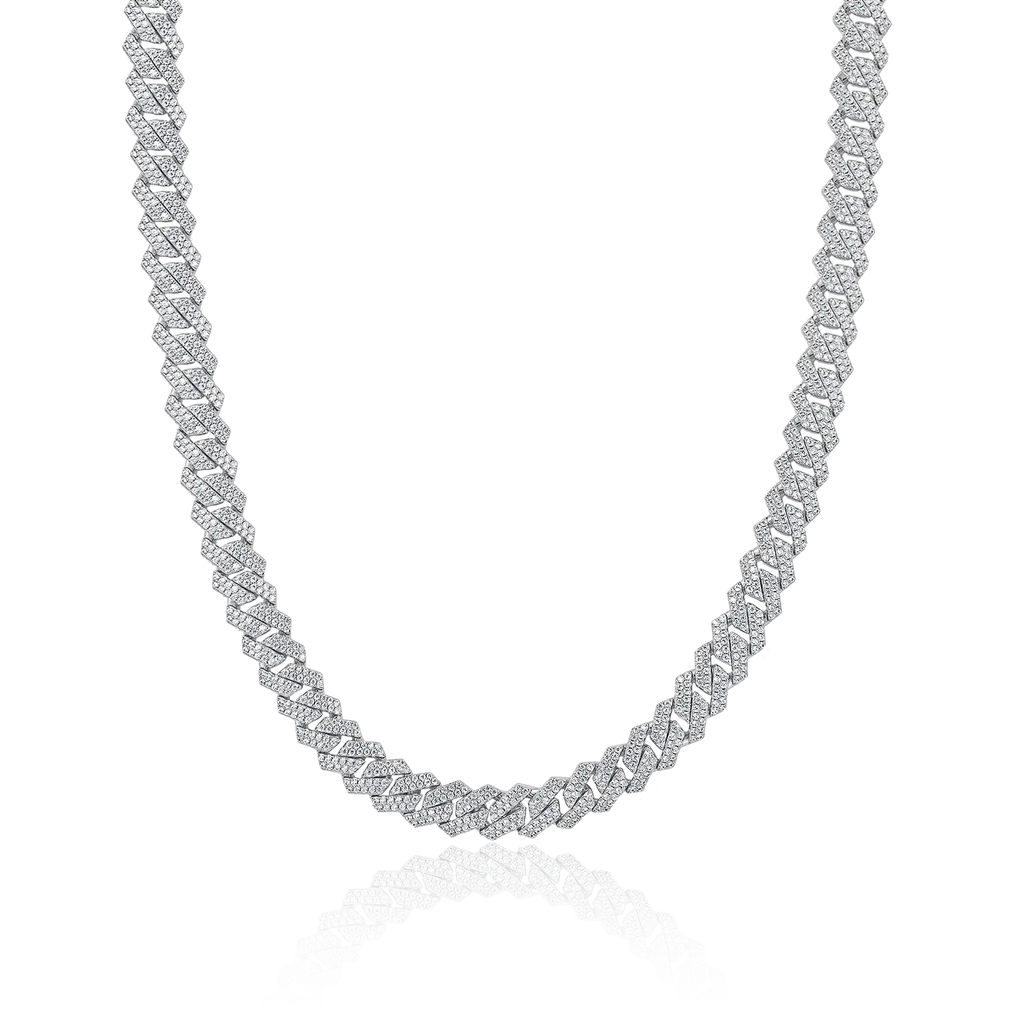 Round Cut Cuban Link Chain - 8mm
