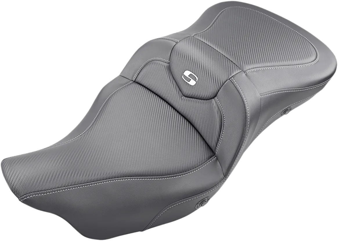 Saddlemen 808-07B-184HCT Extended Reach Heated Road Sofa LS Seat without Drivers Backrest