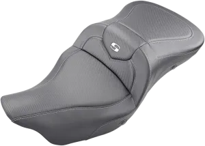 Saddlemen 808-07B-186HCT Extended Reach Heated Road Sofa CF Seat without Drivers Backrest