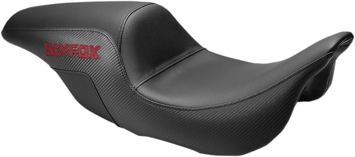 Saddlemen SF80807BU Slyfox Pro Series Seats with Burgundy Stitch Logo