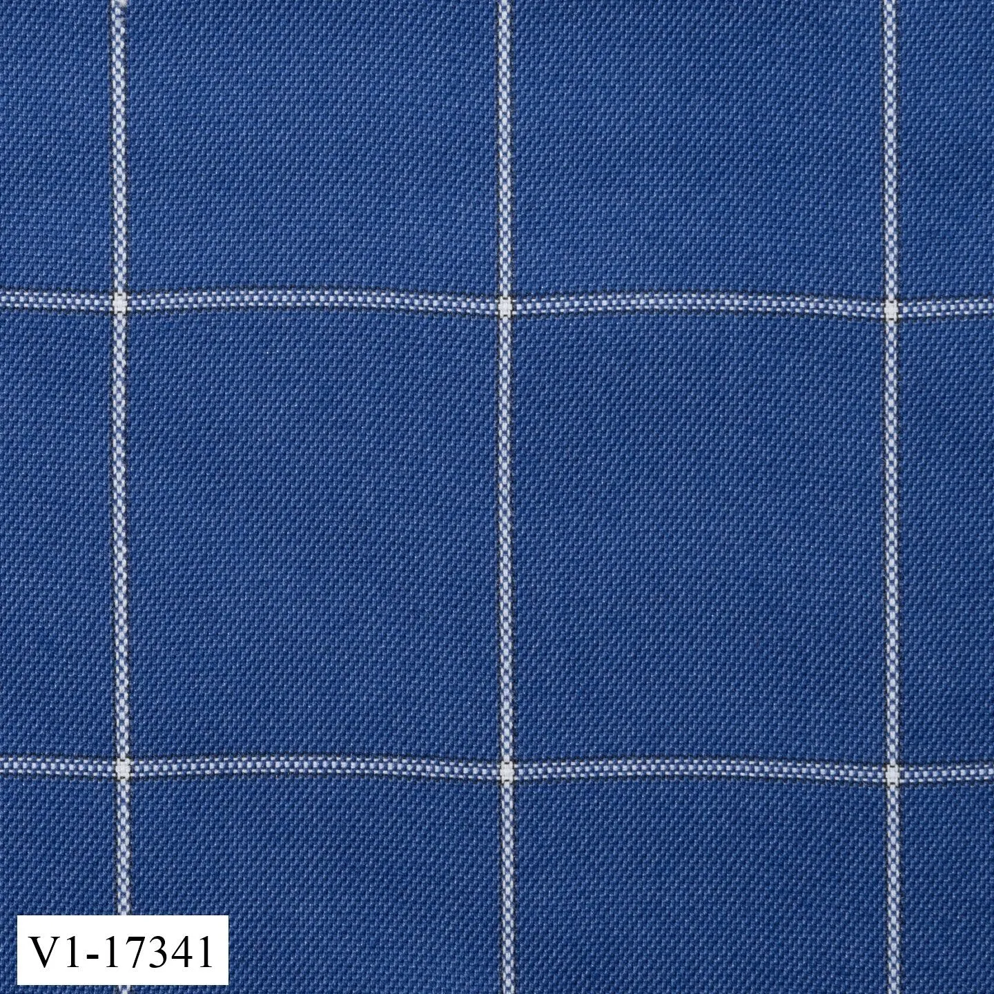 Sapphire Blue Thick Windowpane Vest